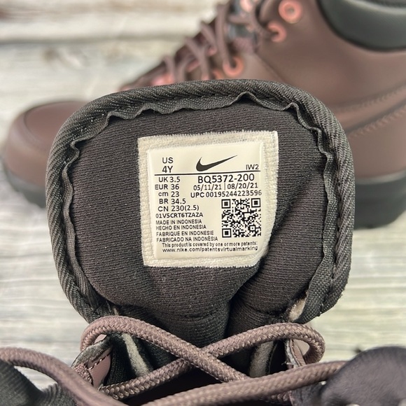 Nike Manoa LTR Violet Ore/Violet Ore Size 4y (GS) - Picture 7 of 8